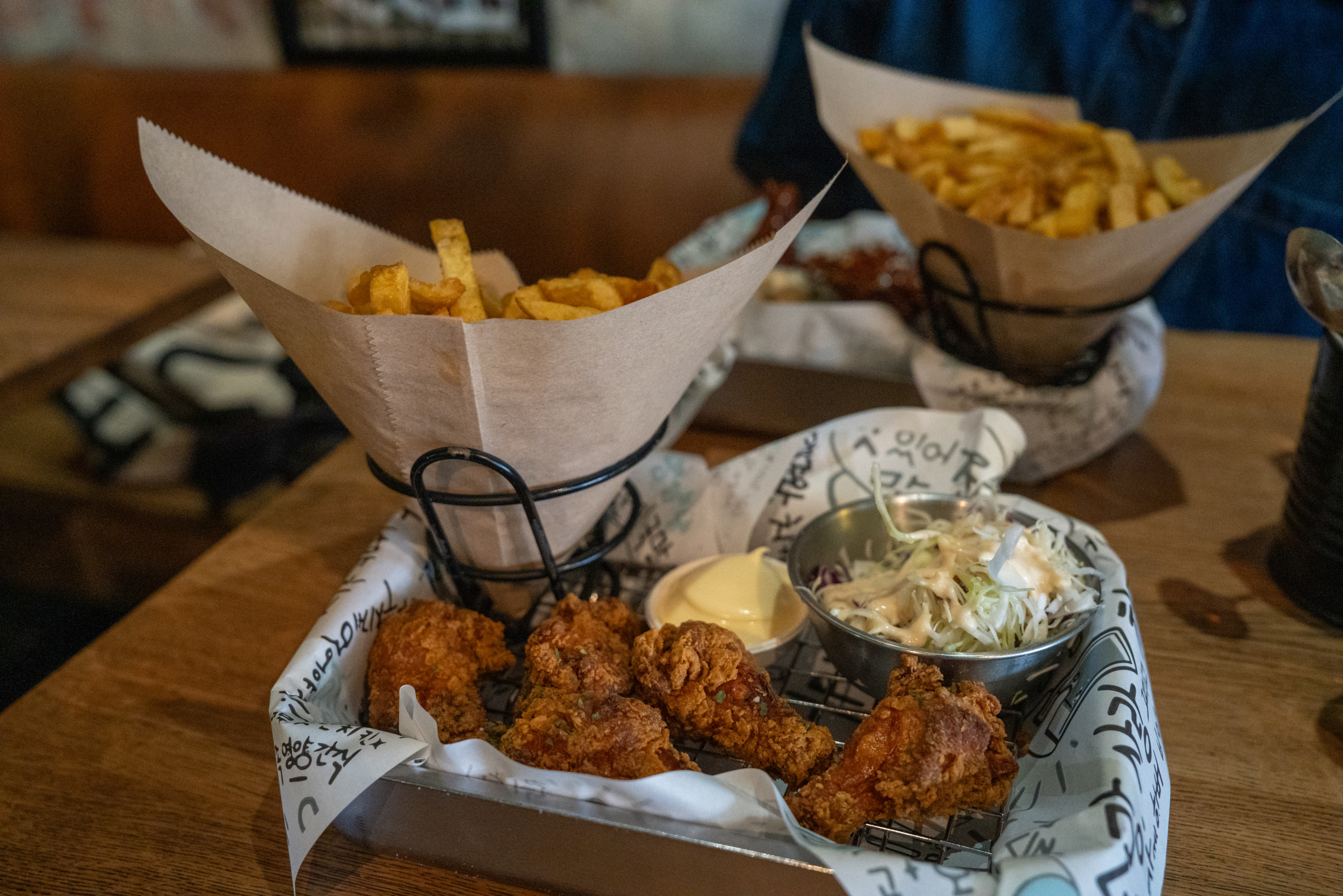 Korean Fried Chicken in der Sojubar