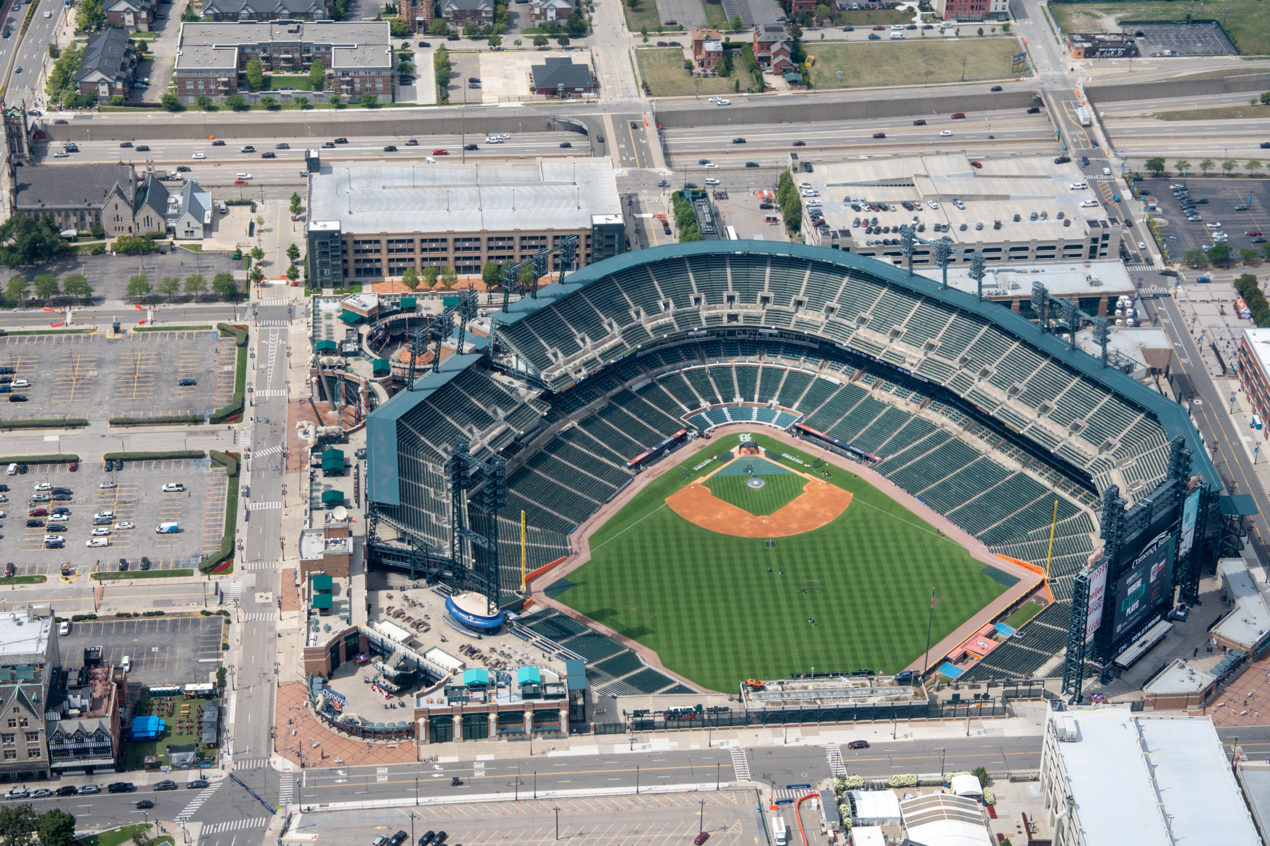 Helikopter-Flug Detroit